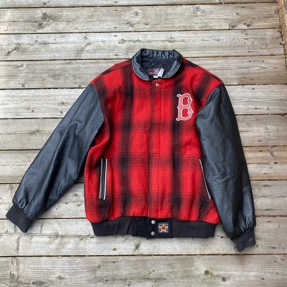 Vintage 90s Boston Red Sox Varsity Jacket MLB Merchandise JH Design XXL - Picture 5 of 15